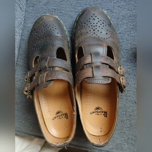 Dr. Martens Brown Leather Mary Janes